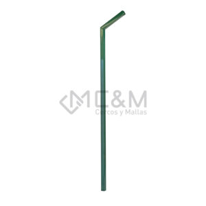 POSTE C/BRAZO GAL/VERDE 60X60X1.5X2300MM