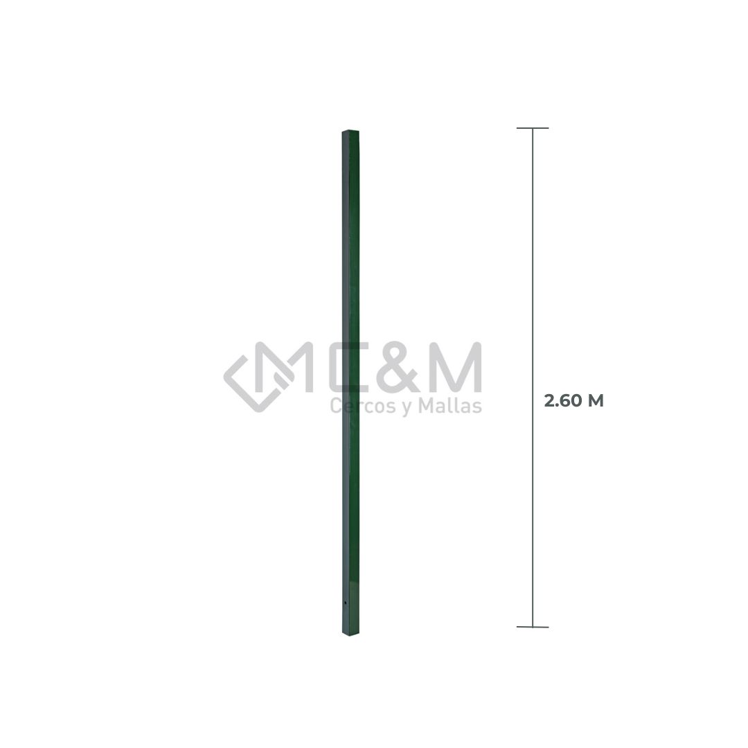 POSTE GALV/VERDE 60X60X1.5X2600MM - Imagen 3