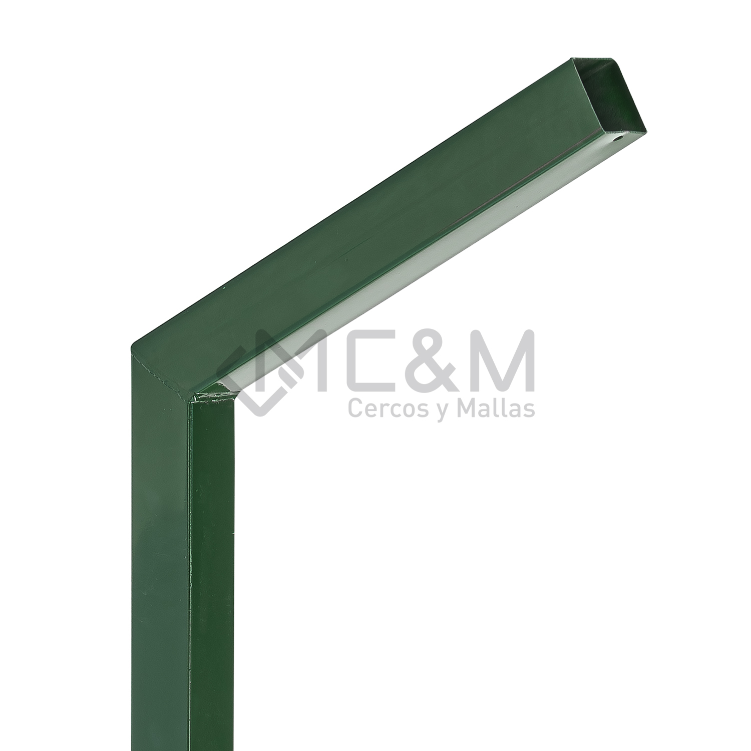 POSTE C/BRAZO GALV/VERDE 60X60X1.5X3000MM - Imagen 2